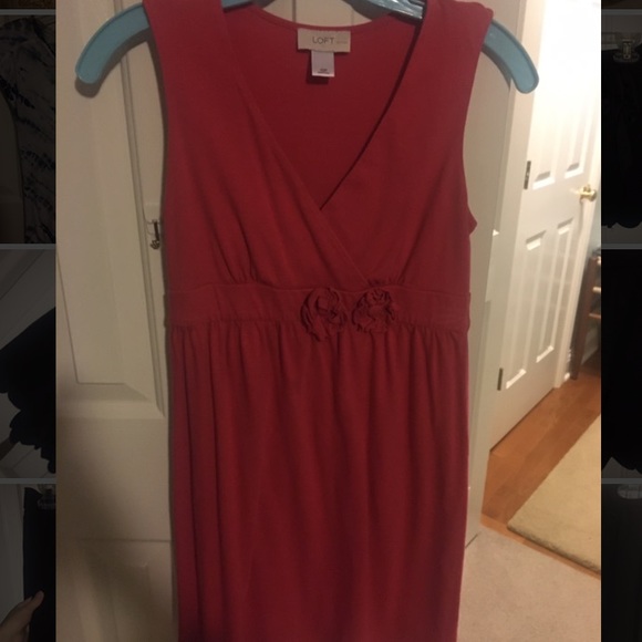 Loft coral/red sundress - Picture 1 of 1